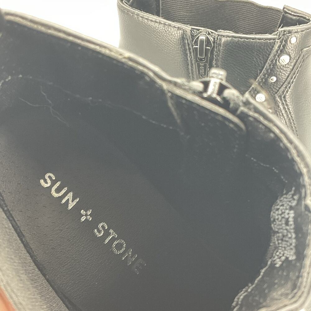 NEW Sun + Stone Women’s Indianaa Western Studded Dress Boots Black Size 7.5M - Picture 5 of 11